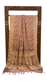 Pure Chiffon Khaddi Banarasi Saree - The Handlooms