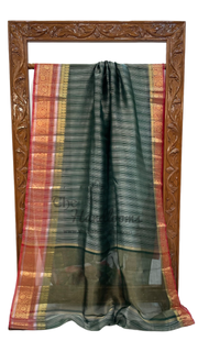 Pure Kora Handloom Banarasi Saree - The Handlooms
