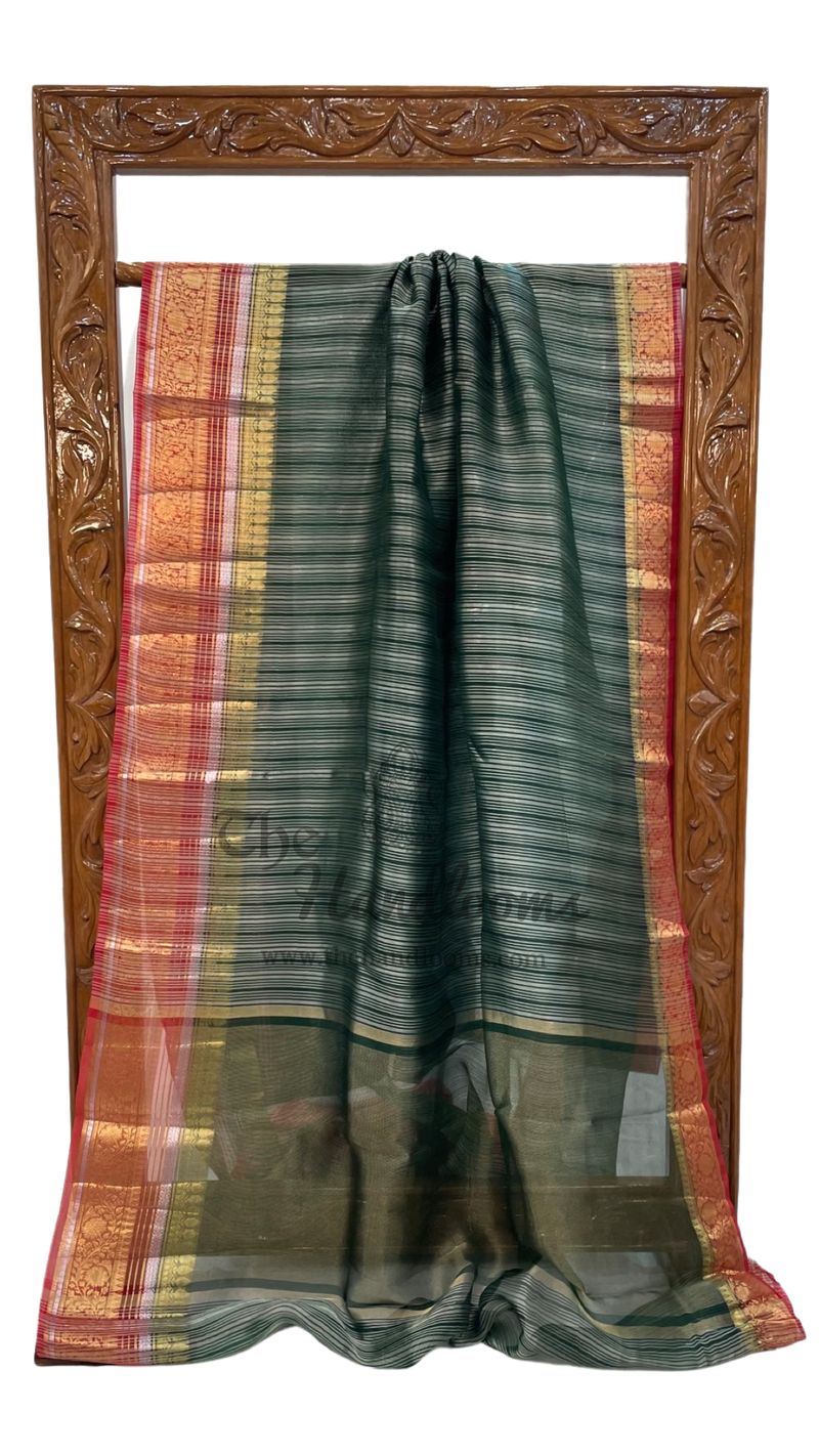 Pure Kora Handloom Banarasi Saree - The Handlooms