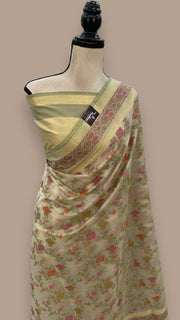 Pure Cotton Banarasi Handloom Saree - The Handlooms