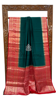 Pure Chiniya Silk Khaddi Handloom Banarasi Saree - The Handlooms