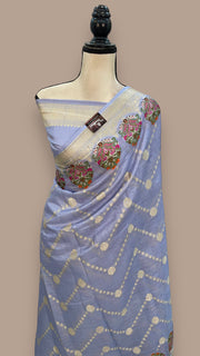 Pure Tussar Silk Handloom Banarasi Saree - The Handlooms