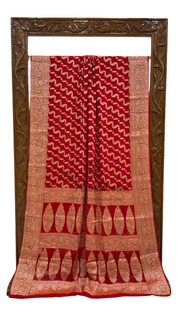 Pure Chiffon Khaddi Banarasi Saree - The Handlooms