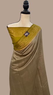 Moonga Georgette Handloom Banarasi Saree - The Handlooms