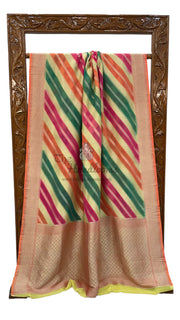 Khaddi Georgette Handloom Banarasi Saree - The Handlooms