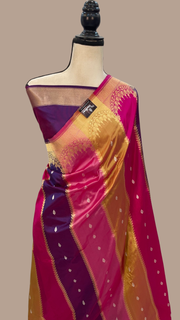 Pure Katan Silk Banarasi Handloom Saree - Rangkat - The Handlooms