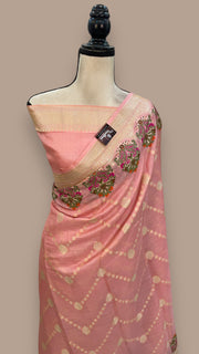 Pure Tussar Silk Handloom Banarasi Saree - The Handlooms