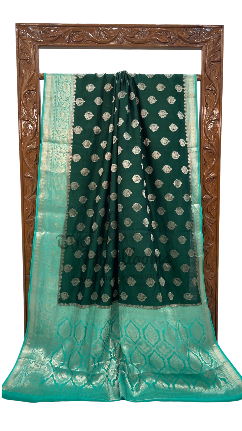 Pure Chiniya Silk Handloom Banarasi Saree - The Handlooms