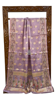 Pure Tussar Silk Handloom Banarasi Saree - The Handlooms