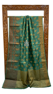 Pure Tussar Silk Handloom Banarasi Saree - The Handlooms