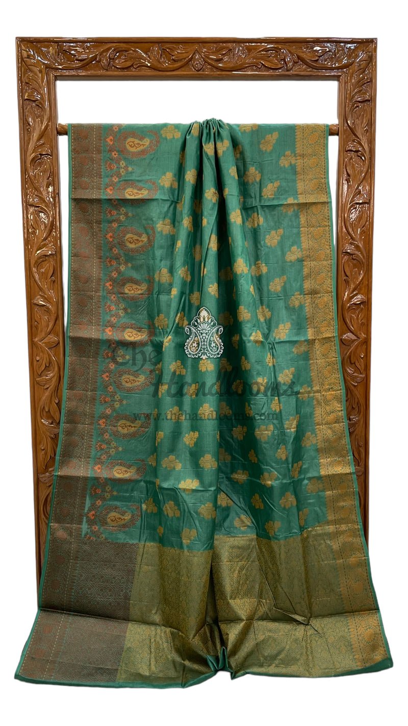 Pure Tussar Silk Handloom Banarasi Saree - The Handlooms