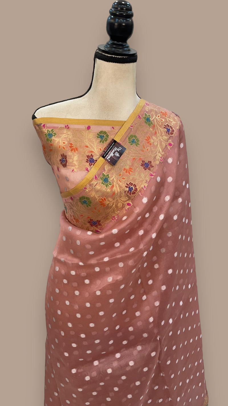 Pure Kora Handloom Banarasi Saree - The Handlooms