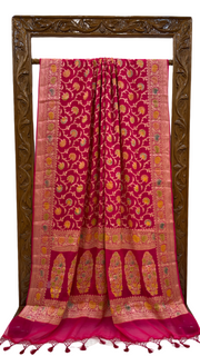 Pure Chiffon Khaddi Banarasi Saree - The Handlooms