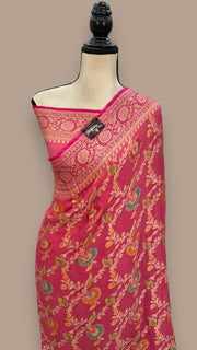 Pure Chiffon Khaddi Banarasi Saree - The Handlooms