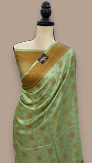 Pure Tussar Silk Handloom Banarasi Saree - The Handlooms