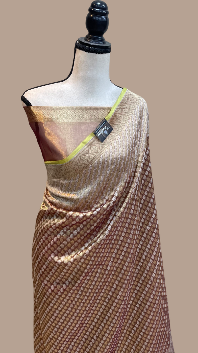 Pure Tissue Reshmi zari Banarasi Saree - The Handlooms