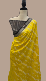 Pure Chiniya Silk Handloom Banarasi Saree - The Handlooms