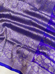 Pure Katan Silk Banarasi Handloom Saree - Tanchui Brocade - The Handlooms