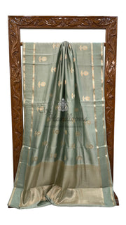 Pure Mango Silk Banarasi Handloom Saree - The Handlooms
