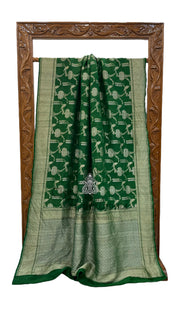 Tussar Georgette Handloom Banarasi Saree - The Handlooms