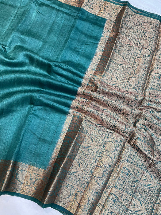 Tussar Silk Handloom Banarasi Saree - The Handlooms