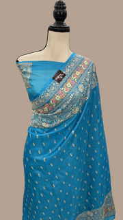 Tussar Silk Handloom Banarasi Saree With Chikankari - The Handlooms