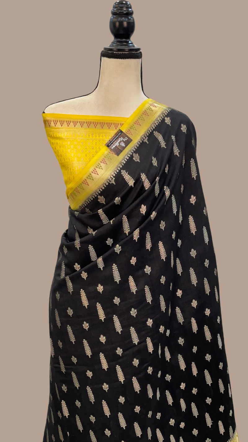 Pure Chiniya Silk Handloom Banarasi Saree - The Handlooms