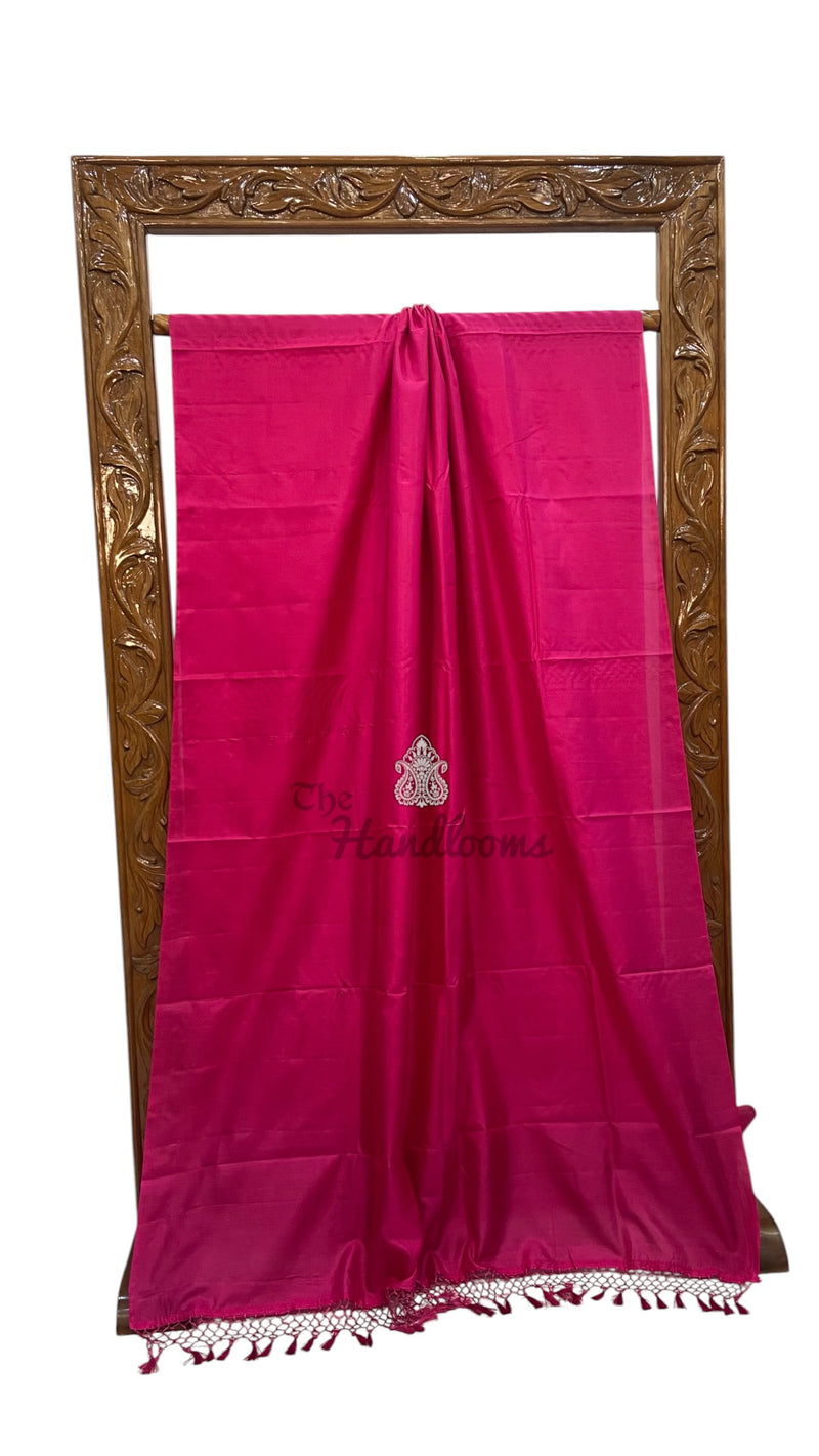 Pure Katan Silk Handloom Banarasi Saree-Plain