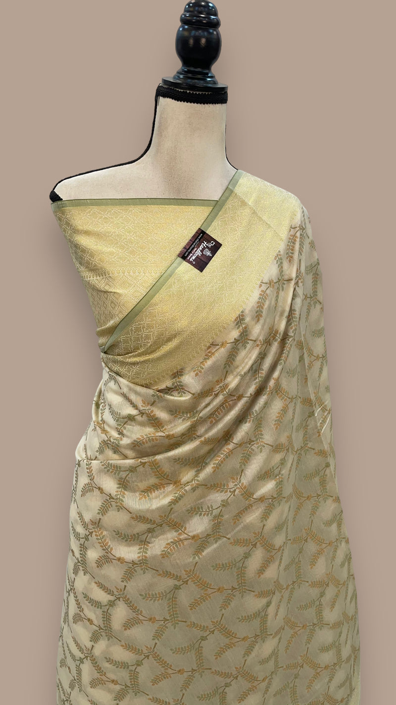 Pure Cotton Banarasi Handloom Saree - The Handlooms
