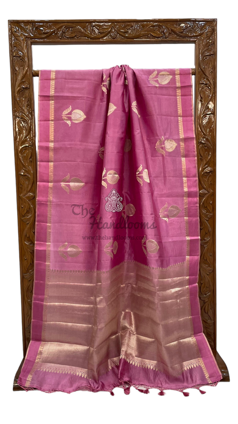 Pure Mango Silk Banarasi Handloom Saree - The Handlooms
