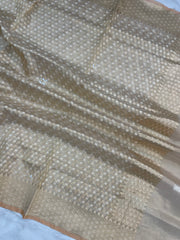 Pure Tissue Reshmi Zari Banarasi Brocade Handloom Dupatta - The Handlooms