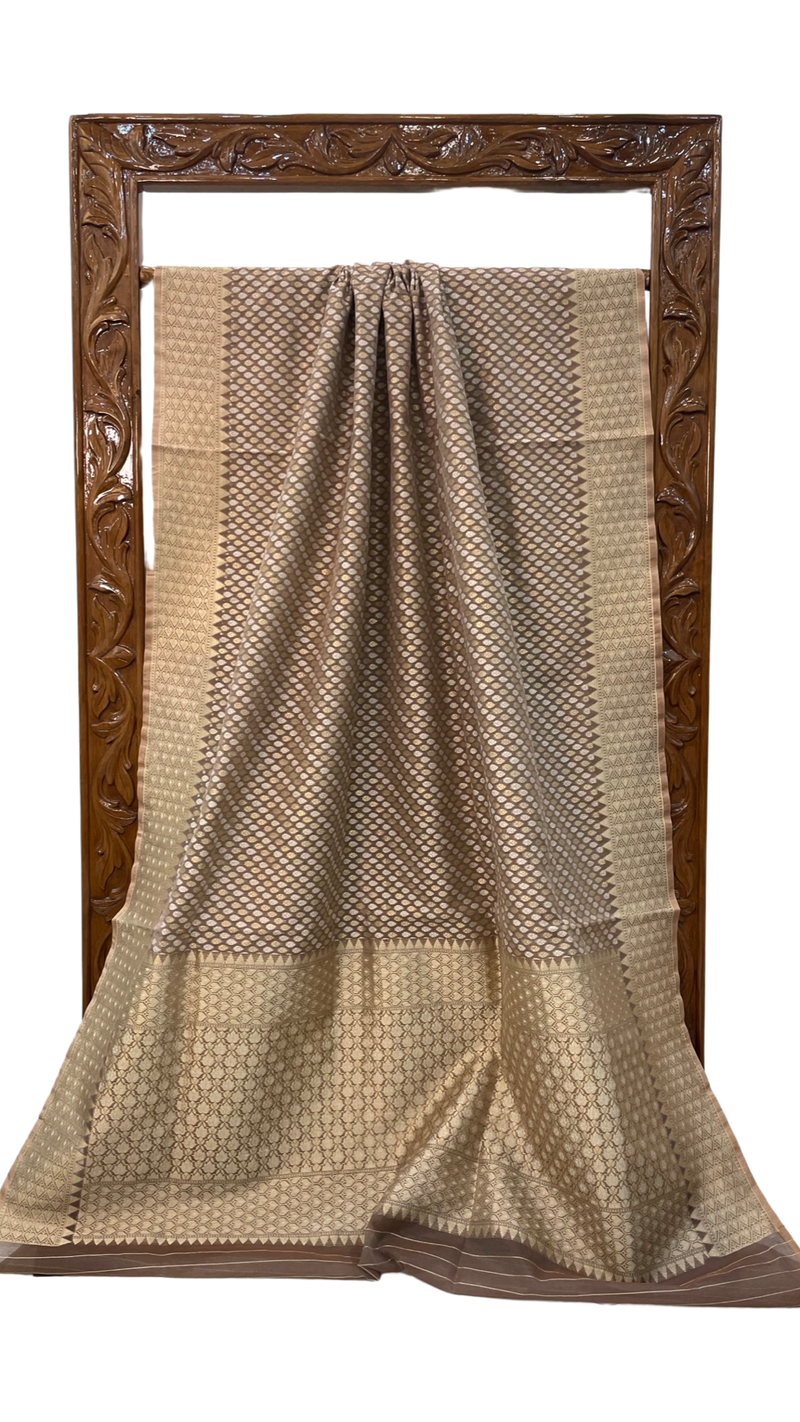 Pure Cotton Banarasi Brocade Handloom Saree - The Handlooms