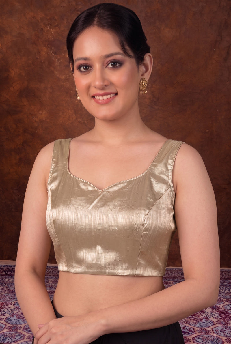 Pure Banarasi Tisuue Silk Blouse