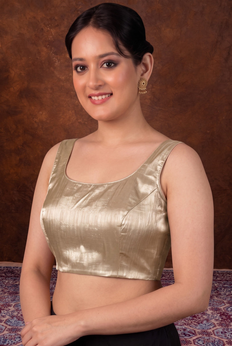 Pure Banarasi Tisuue Silk Blouse
