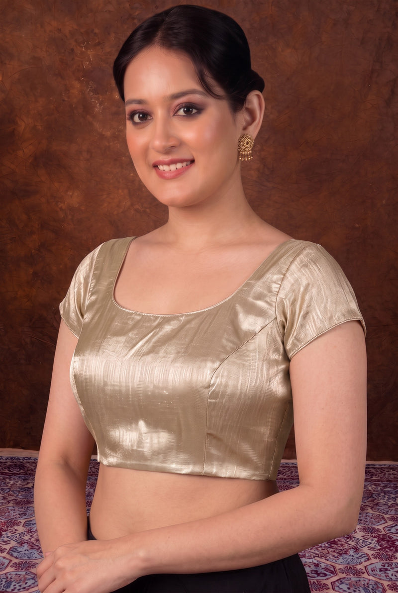 Pure Banarasi Tisuue Silk Blouse