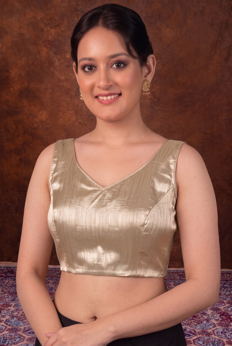 Pure Banarasi Tisuue Silk Blouse