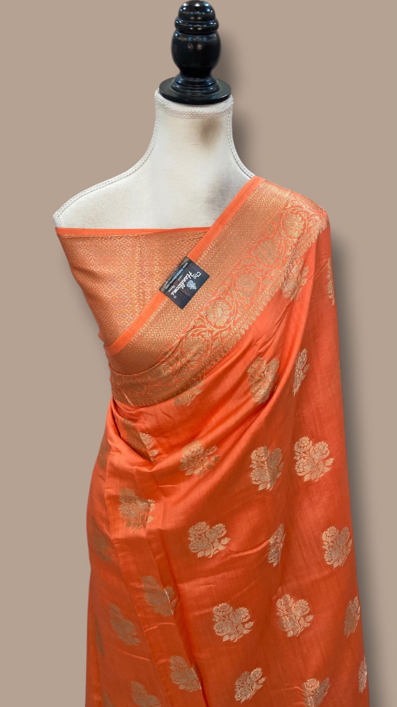 Pure Chiniya Silk Handloom Banarasi Saree
