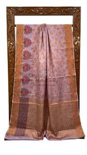 Pure Tussar Silk Handloom Banarasi Saree - The Handlooms