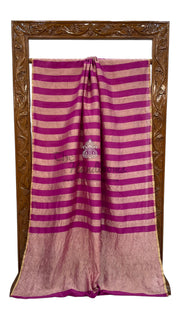 Pure Moonga Tissue Silk Banarasi Handloom Saree - The Handlooms