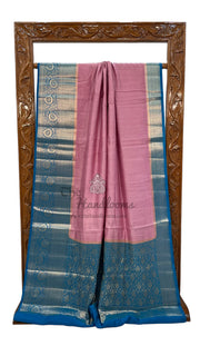 Pure Chiniya Silk Khaddi Handloom Banarasi Saree - The Handlooms
