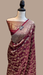 Pure Katan Silk Banarasi Handloom Saree - All Over Jaal Work - The Handlooms
