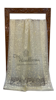Pure Organza Chikankari Handloom Banarasi Saree - The Handlooms