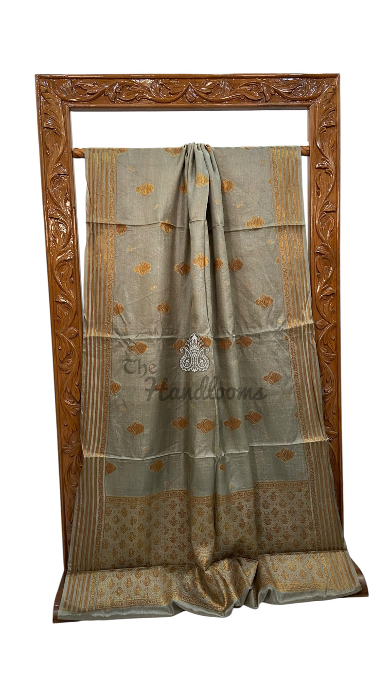 Pure Tussar Silk Handloom Banarasi Saree