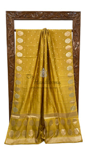 Pure Mango Silk Banarasi Handloom Saree - The Handlooms