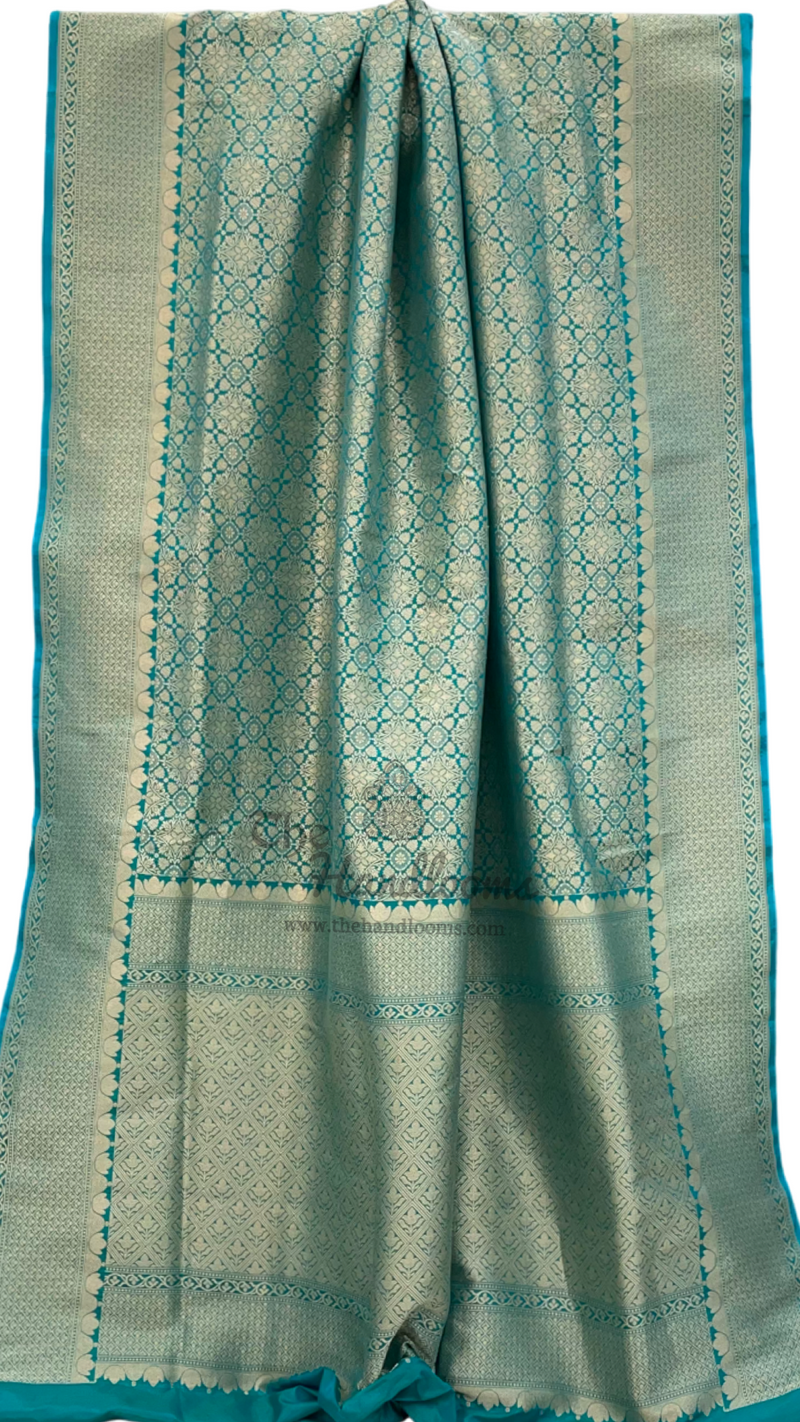 Pure Katan Silk Banarasi Handloom Saree - Tanchui Brocade - The Handlooms