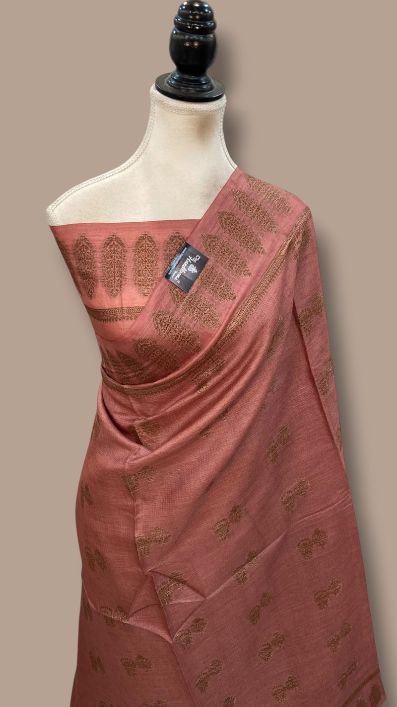 Pure Tussar Silk Handloom Banarasi Saree