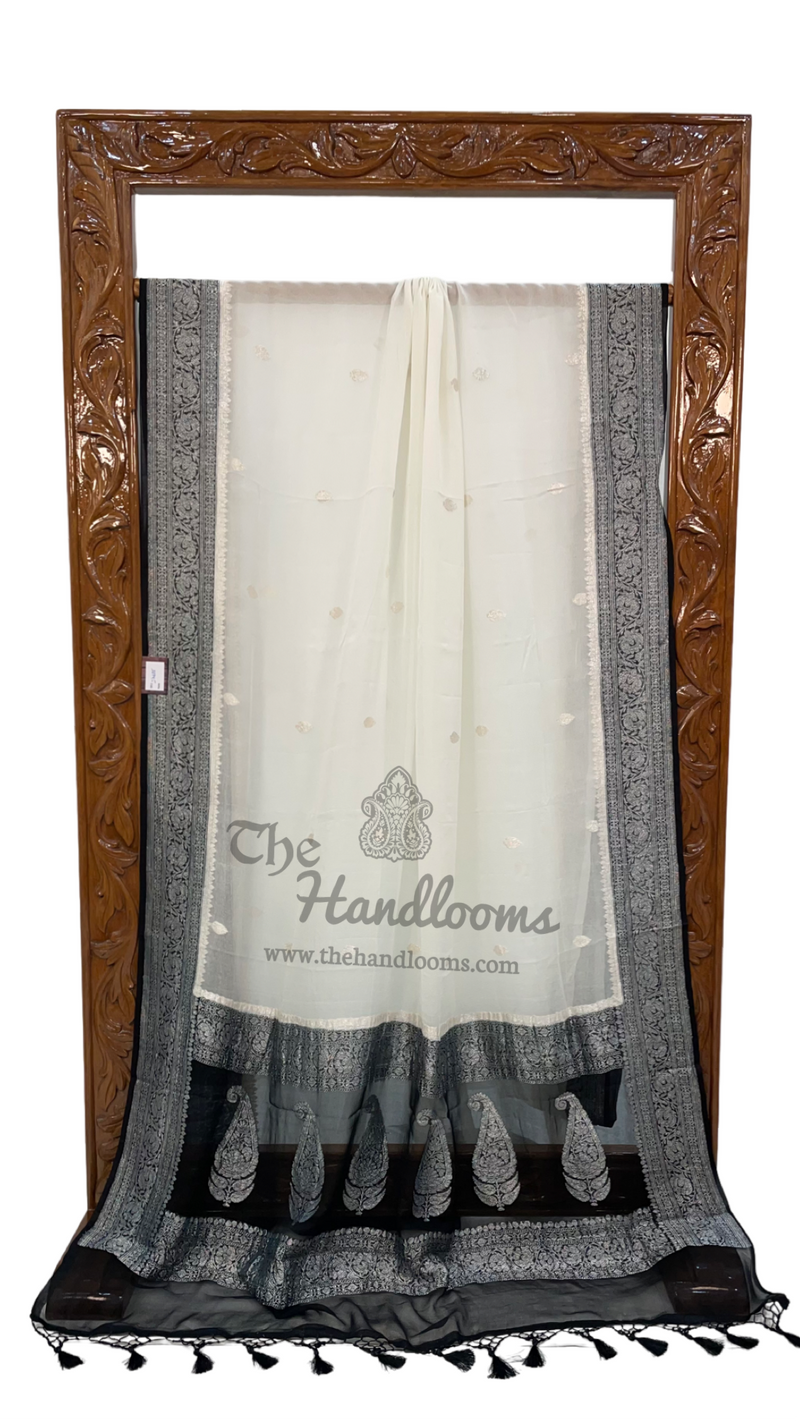 Pure Georgette Banarasi Saree - The Handlooms