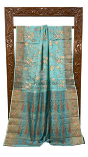 Tussar Silk Handloom Banarasi Saree With Chikankari - The Handlooms