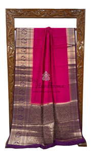 Pure Chiniya Silk Khaddi Handloom Banarasi Saree - The Handlooms