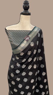 Pure Chiniya Silk Handloom Banarasi Saree - The Handlooms